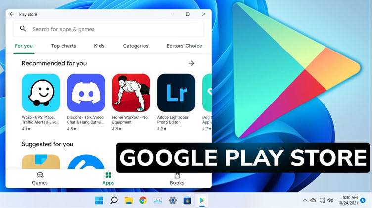 A Google Play Áruház telepítése Windows 11 rendszeren