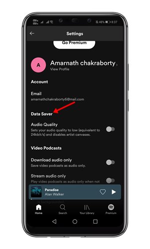 How to Save Data While Streaming Music on Spotify - 79