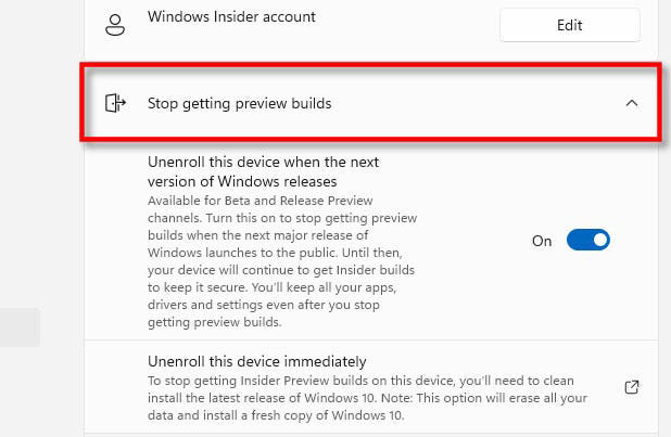 How to Switch From Insider to Stable Build of Windows 11 - 58