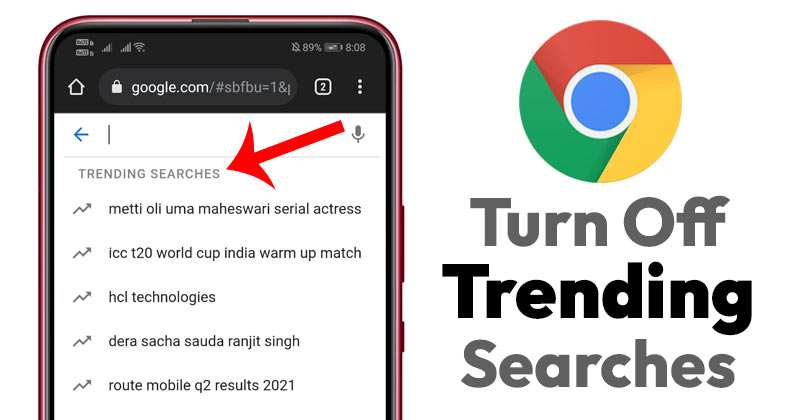 Jak vypnout Trendy vyhledávání v Chrome pro Android
