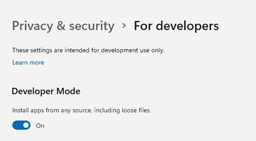 How to Enable Developer Mode on Windows 11 - 46