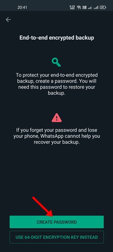 How to Enable End to End Encrypted WhatsApp Chat Backups - 98