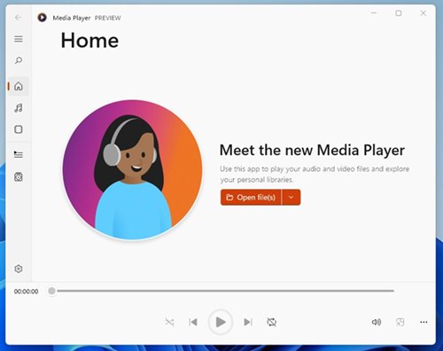 new Windows 11 Media Player app
