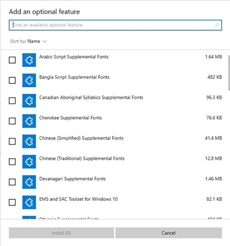 How to Add or Remove Optional Features in Windows 10 - 6