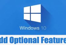 How to Add or Remove Optional Features in Windows 10