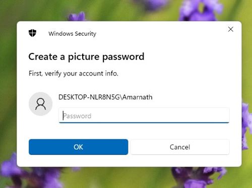 enter your current password