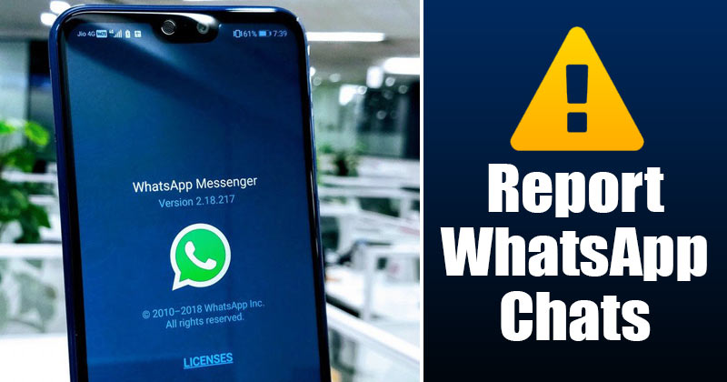 How to Report Individual WhatsApp Messages