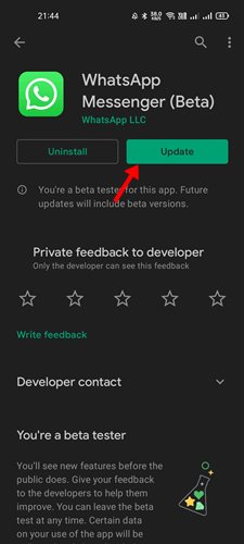 Install WhatsApp Beta