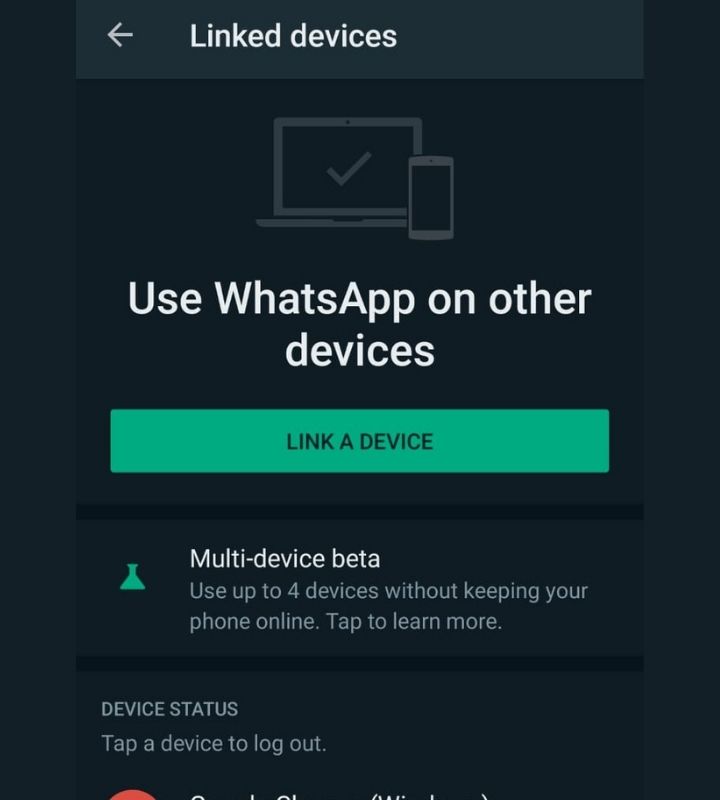 Whatsapp multi device support