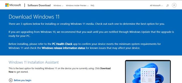 Windows 11 ISO file direct download without Media Creation Tool -  Pureinfotech