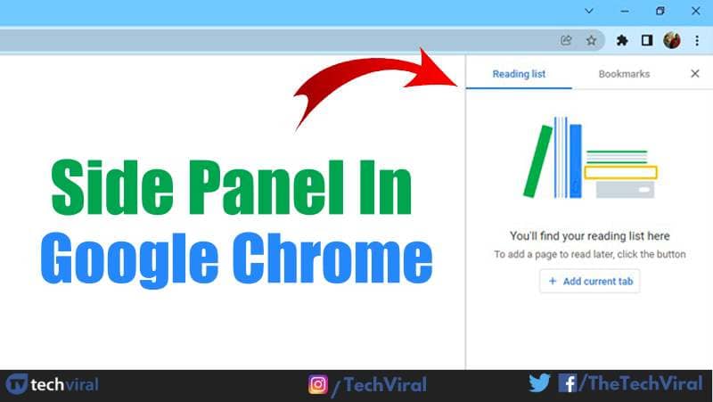 Az oldalsó panel engedélyezése a Google Chrome böngészőben