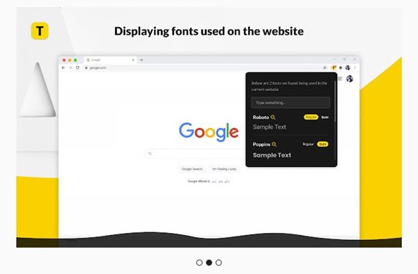 Temukan situs web menggunakan font