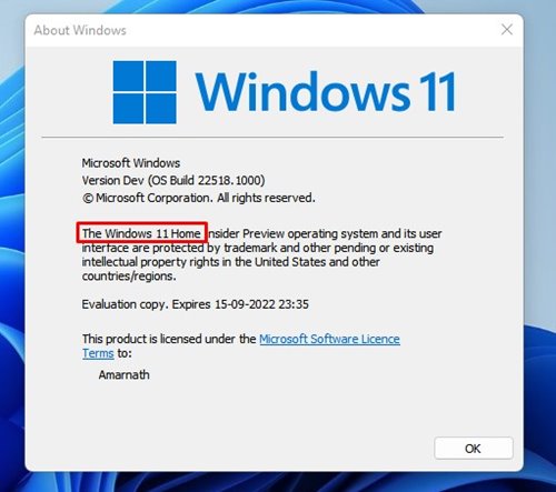find your Windows 11 edition