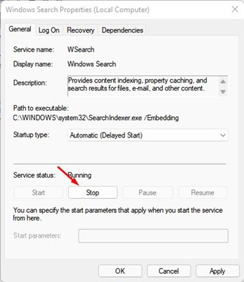 How to Disable Search Indexing in Windows 11 - 1