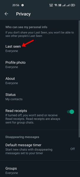 How to Hide Your WhatsApp Last Seen Status from Unknown Users - 35