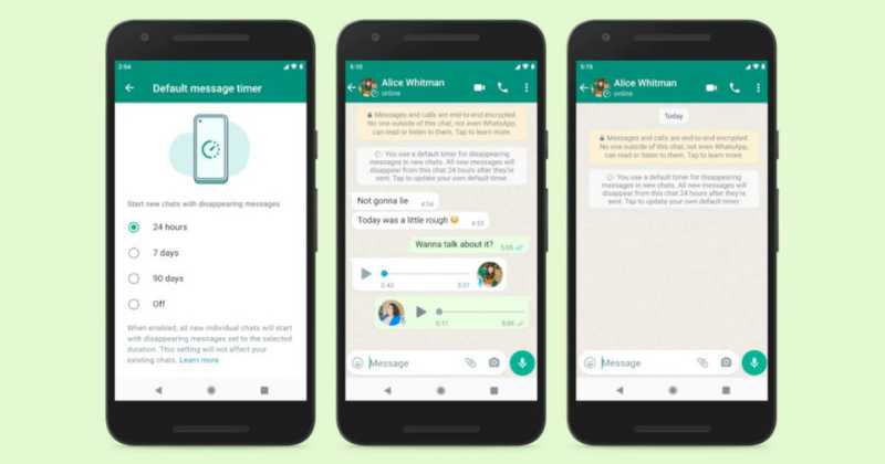 WhatsApp Disappearing Messages Can Now be Made Default