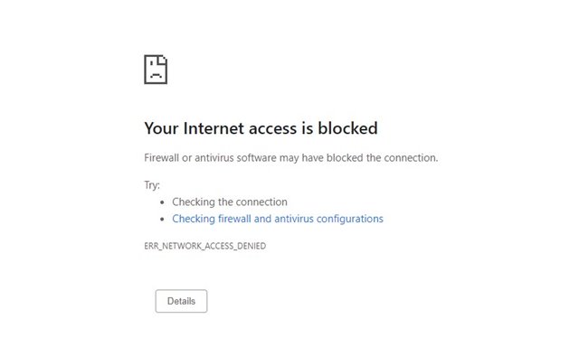 access the blocked website