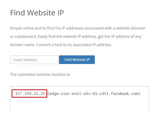 note down the IP address