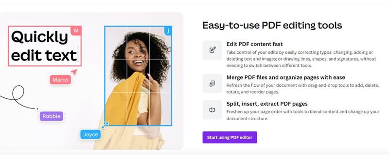 Canva Free PDF Editor