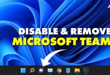 How to Disable & Remove Microsoft Teams in Windows 11