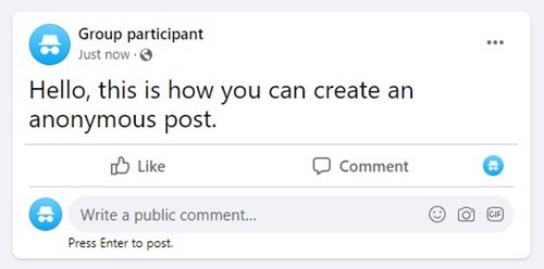 How to Post Anonymously on a Facebook Group - 21