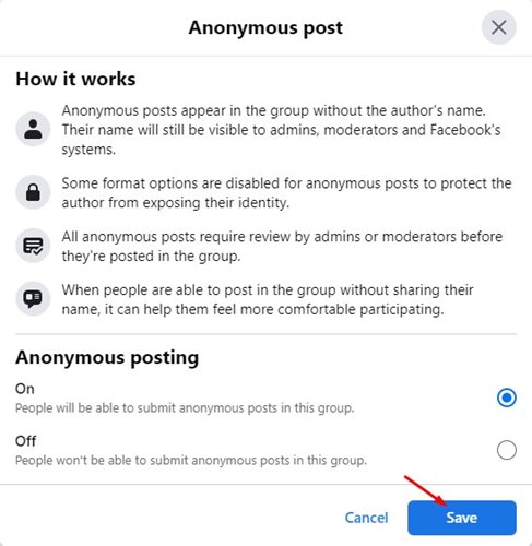 How to Post Anonymously on a Facebook Group - 30