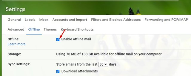 How to Enable   Use Gmail Offline in Chrome Browser - 81