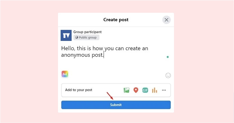 How to Post Anonymously on a Facebook Group