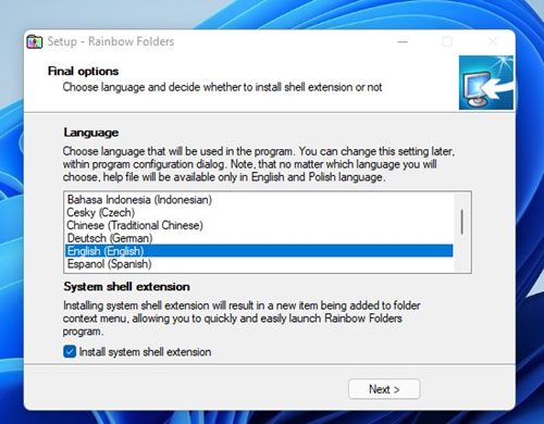 Rainbow Folders executable file