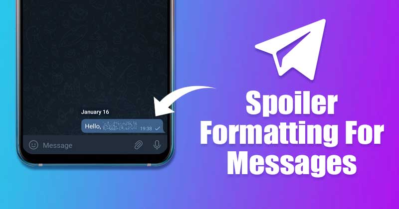 How to Use the New Spoiler Formatting in Telegram