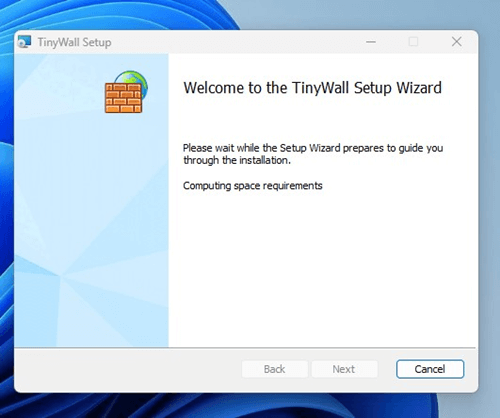 TinyWall installer