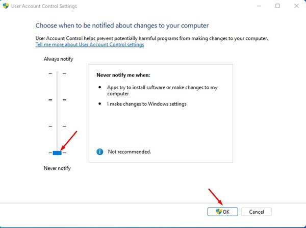 Cara Mengaktifkan / Menonaktifkan User Account Control (UAC) di Windows 11