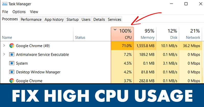 A magas CPU-használat javítása a Windows 11 rendszerben