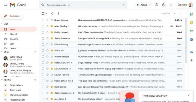 Gmail to Get a New Layout, Integrated View