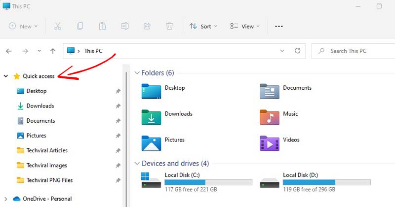 How to Remove Recent Files/Folders From Quick Access in Windows 11