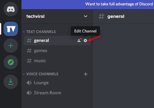 click on the Settings gear icon