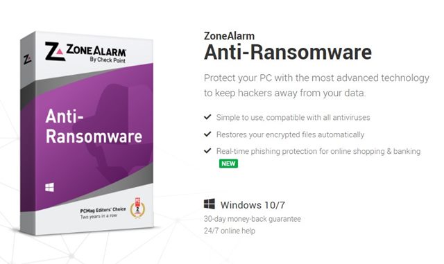 ZoneAlarm Anti-ransomware