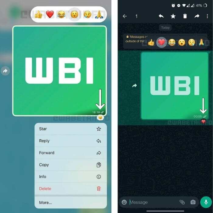 WhatsApp to Bring iMessage Style Message Reactions for iOS   Android - 43