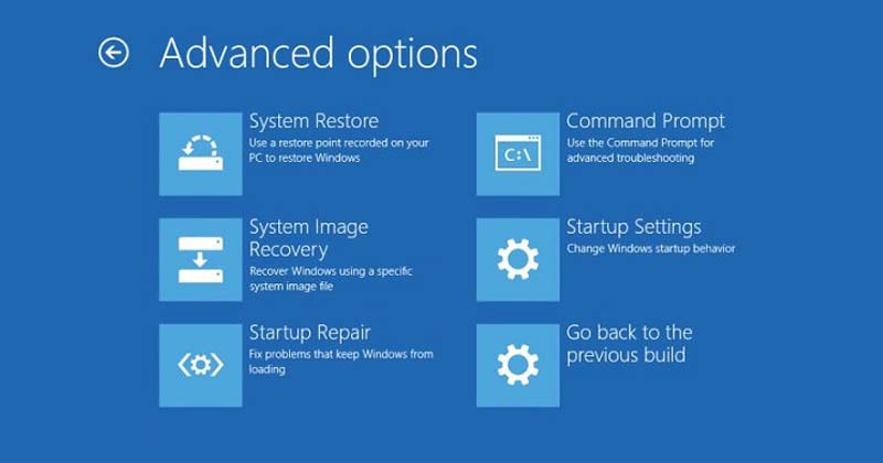 A speciális indítási beállítások elérése a Windows 11 rendszerben