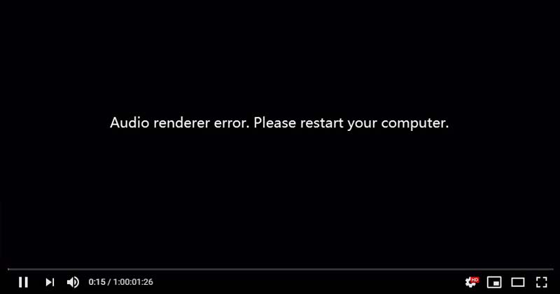 A YouTube Audio Renderer hiba kijavítása