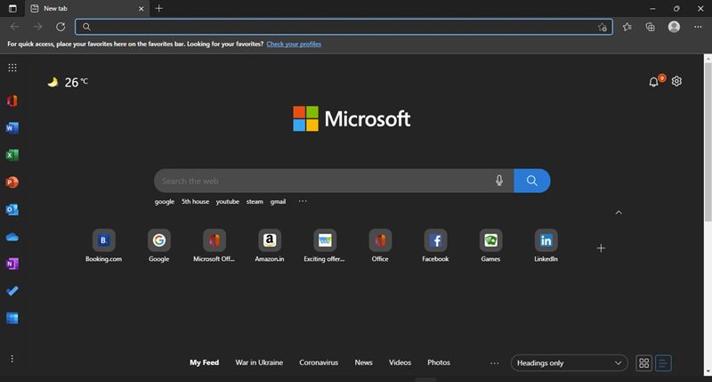 εκκινήστε το πρόγραμμα περιήγησης Microsoft Edge