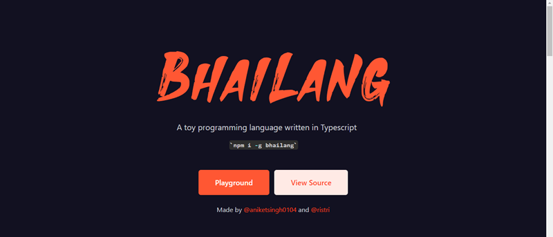 “Bhai-Lang” New Programming Language by 2 Indians Goes Viral