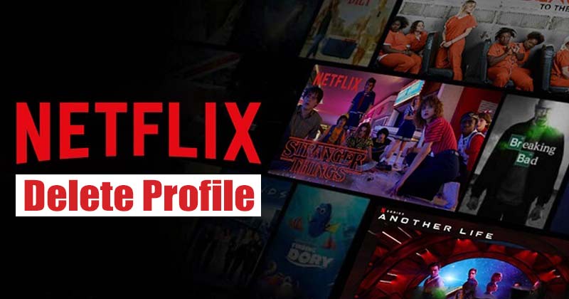 Netflix-profil/fiók törlése