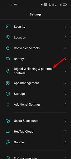 Digital Wellbeing and Parental control