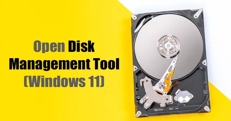 How to Open Disk Management on Windows 11