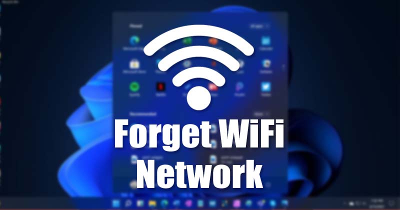 Hogyan lehet elfelejteni a WiFi hálózatot a Windows 11 rendszerben