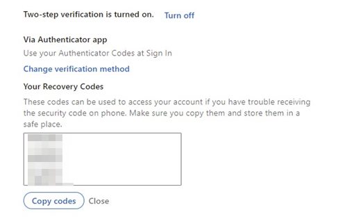 Two step verification перевод