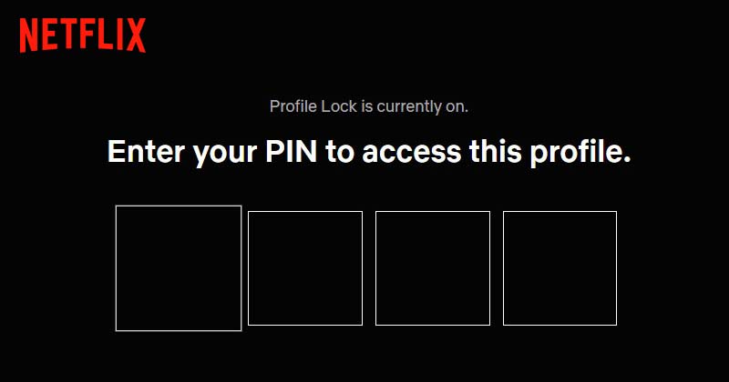 How to Lock Your Netflix Profile With a PIN