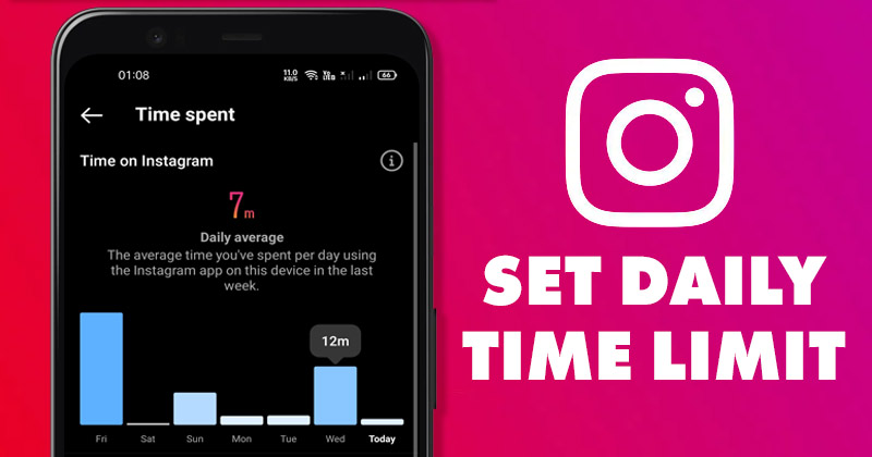 A napi időkorlát beállítása az Android Instagram alkalmazásban