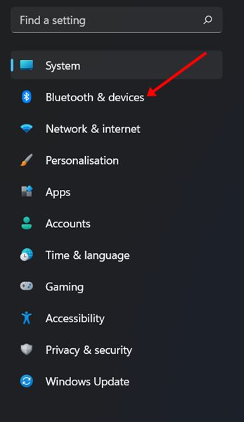 Bluetooth & devices